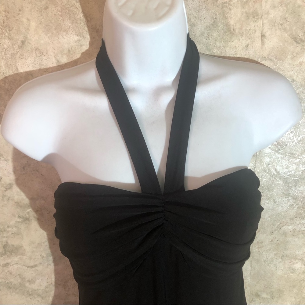 B. Darlin Strapless Laced Hem Black Dress - Picture 2 of 12